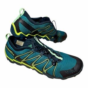 Merrell Tetrex Water Shoes Legion Blue Green Self Draining‎ Men’s Size 12.5